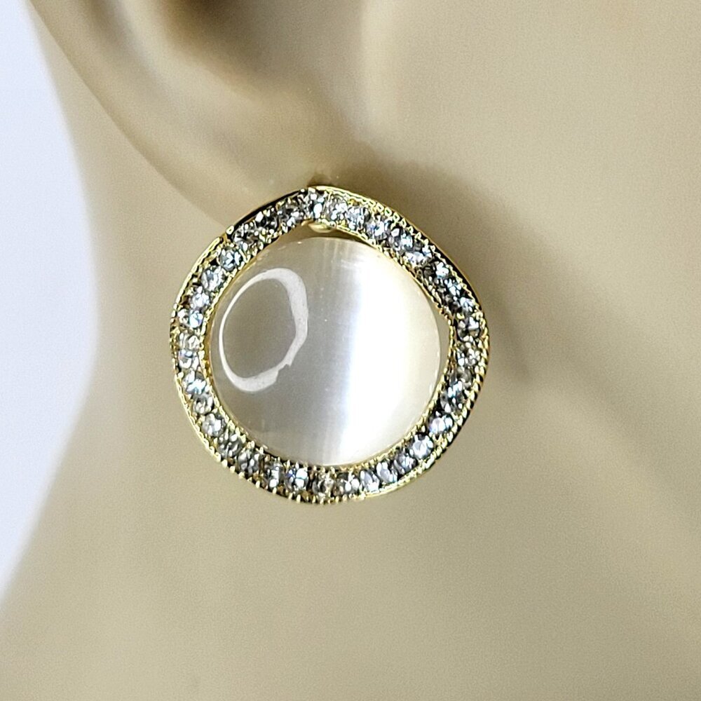 Womens Small Earrings White Earrings